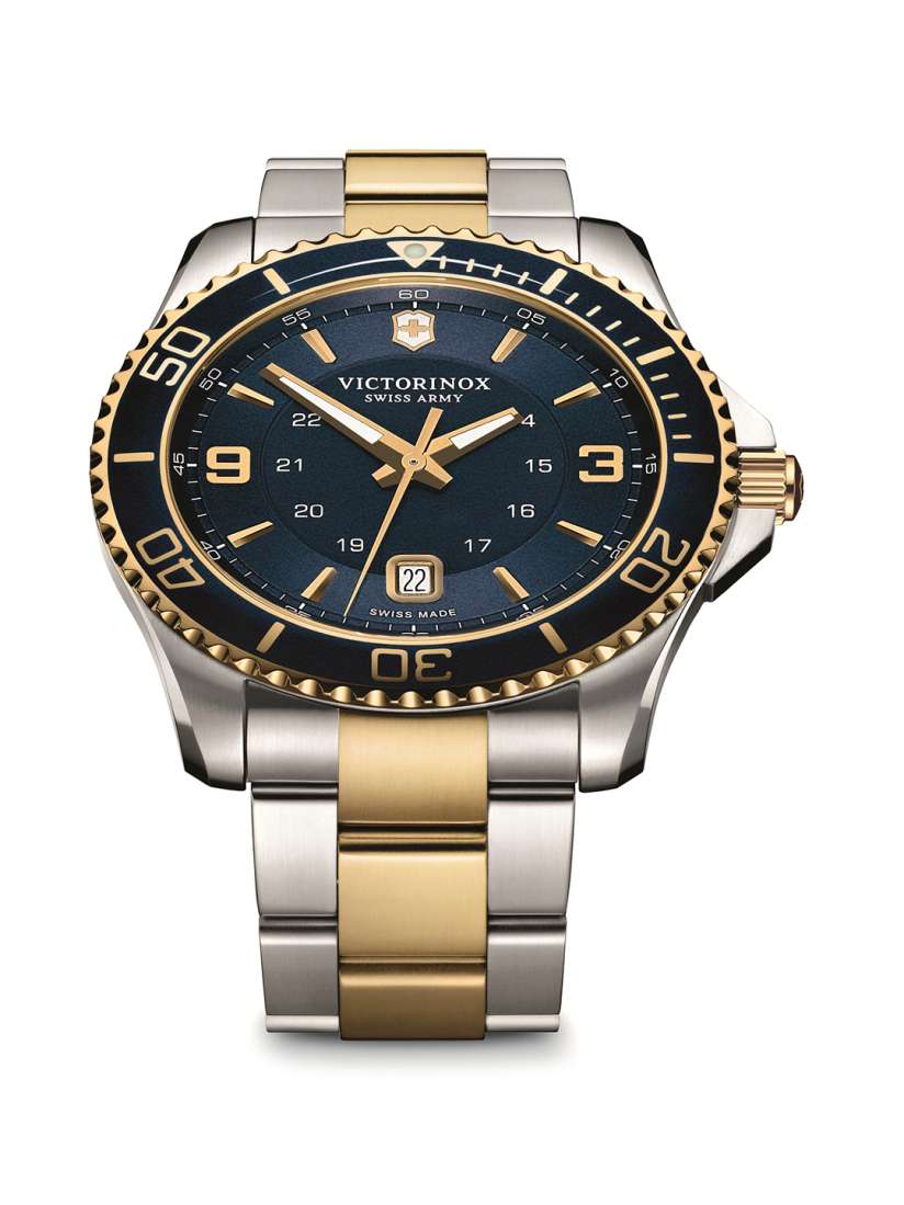 Buy Victorinox Men Blue Gold Toned Analogue Watch 249079 Watches for Men 6672612 Myntra