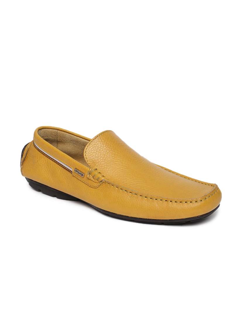 Buy Language Men Yellow LeatherDriving Shoes Casual Shoes for Men 6672978 Myntra