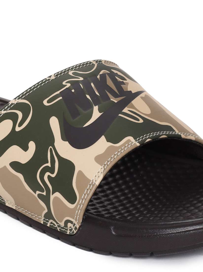 Buy Nike Men Brown Beige Camouflage Printed Sliders Flip Flops for Men 6676787 Myntra
