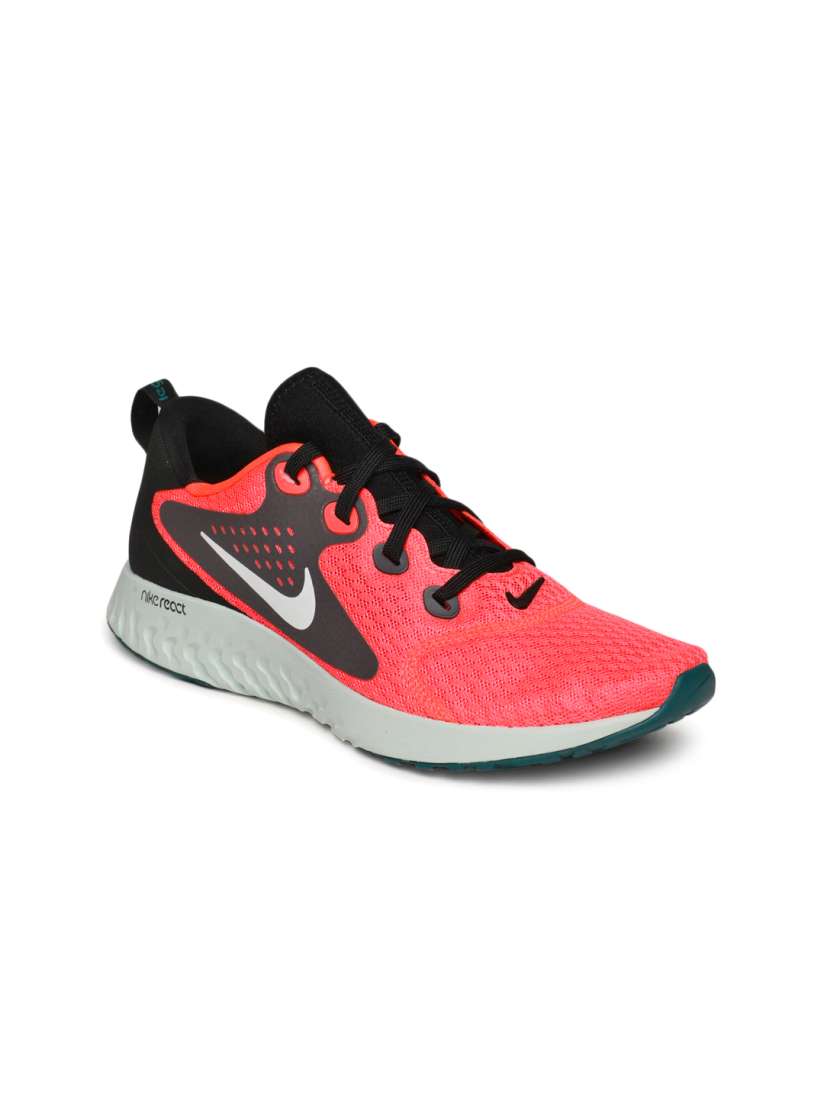 Nike legend react women's running shoes black sale