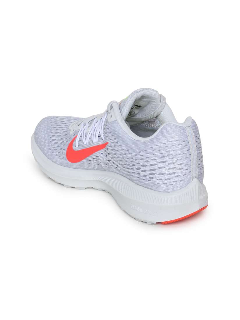 Buy Nike Women White Solid Zoom Winflo 5 Running Shoes Sports Shoes for Women 6676932 Myntra
