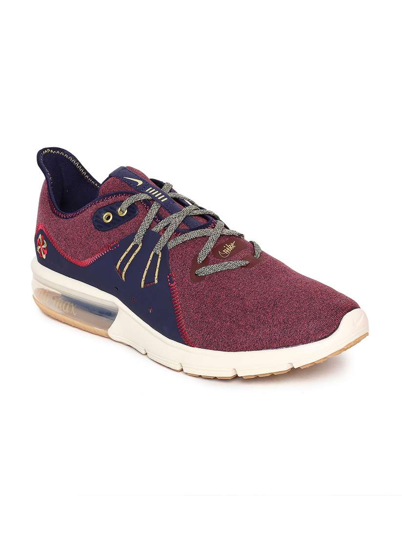 Buy Nike Men Maroon Navy Air Max Sequent 3 PRM VST Running Shoes Sports Shoes for Men 6676974 Myntra