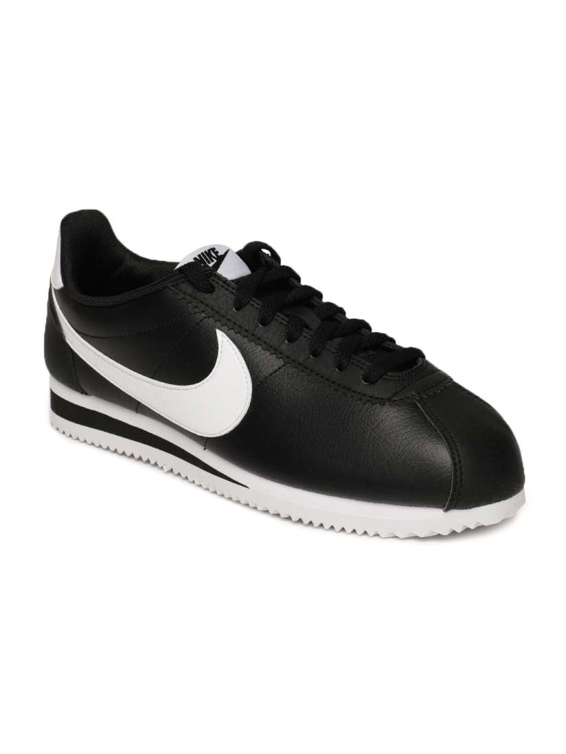 Buy Nike Women Black Classic Cortez Leather Casual Shoes Casual Shoes for Women 6676978 Myntra