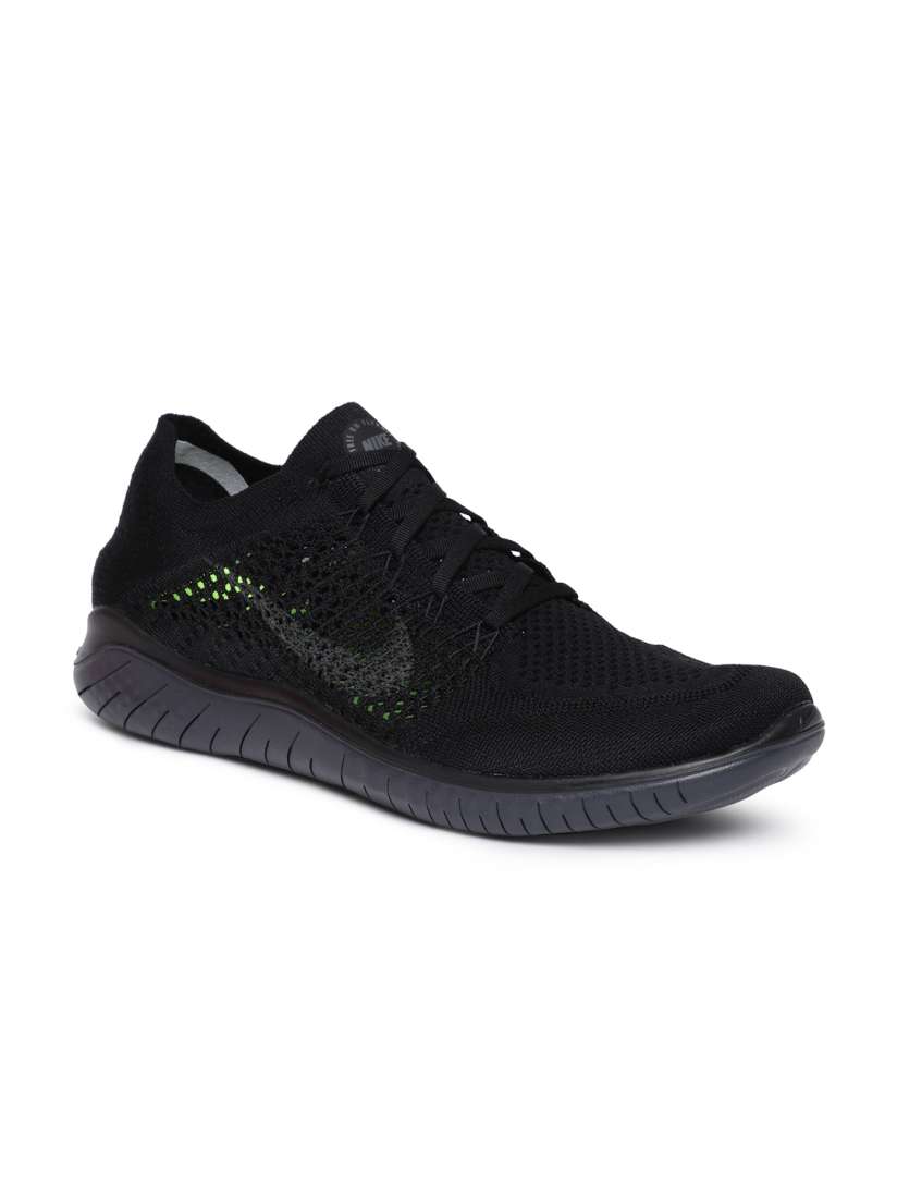 Buy Nike Men FREE RN FLYKNIT 2018 Black Running Shoes Sports Shoes for Men 6676980 Myntra