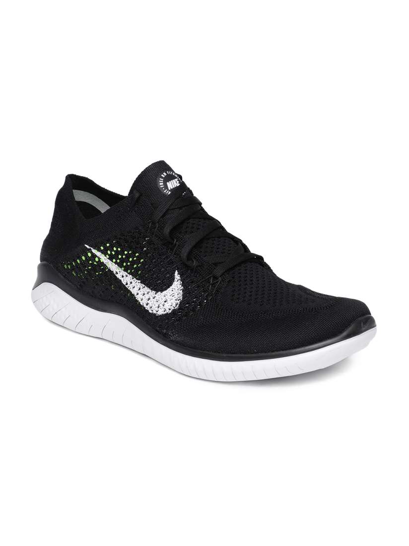 Buy Nike Men Black Free RN Flyknit 2018 Running Shoes Sports Shoes for Men 6677026 Myntra