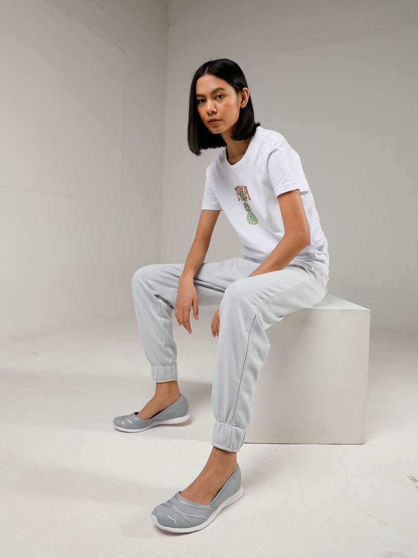 Buy Puma Vega Ballet SL IDP Women Grey Ballerinas Flats for Women 6677164 Myntra