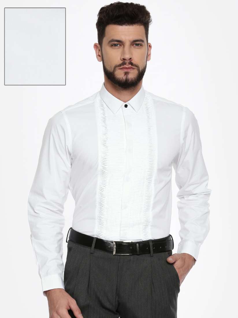 Buy Blackberrys Men White Slim Fit Solid Party Shirt Shirts for Men 6678370 Myntra