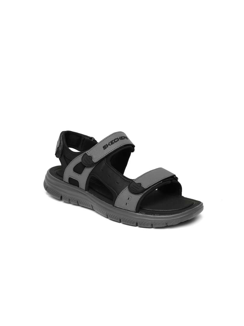 Buy Skechers Men Black Grey Flex Advantage 1.0 Upwell Sports Sandals Sandals for Men 6689210 Myntra