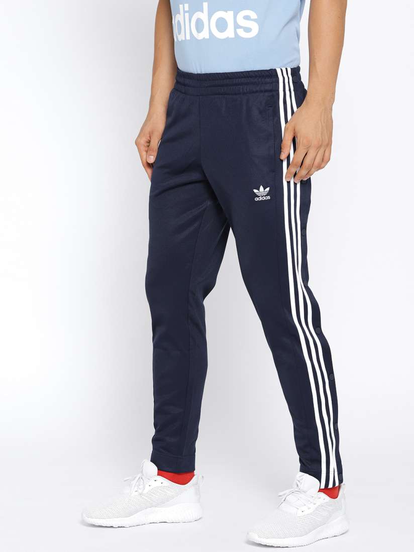Snap track pants mens top