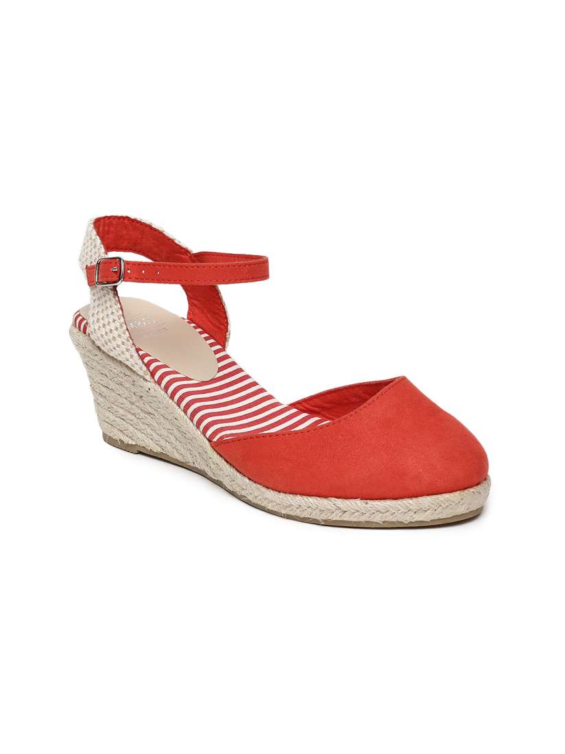 Buy Marks Spencer Women Red Solid Sandals Heels for Women 6694762 Myntra
