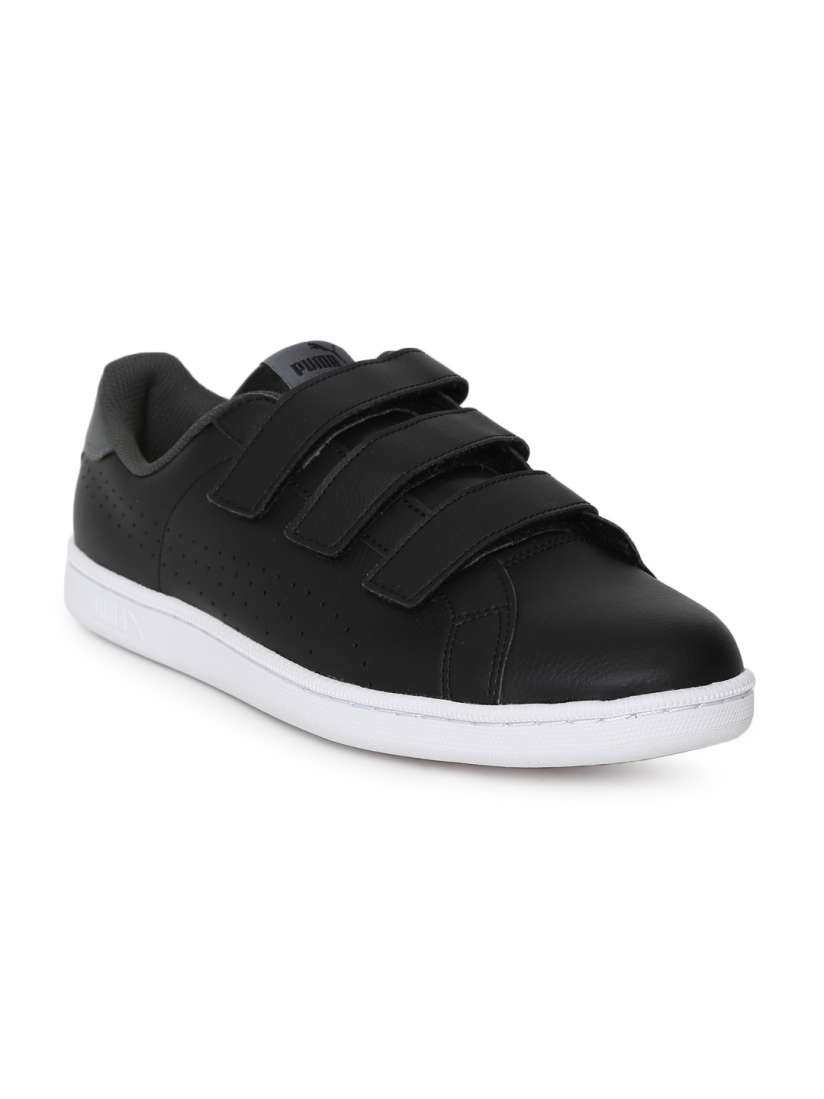 Buy Puma Men Black Smash Velcro Leather Sneakers Casual Shoes for Men 6697400 Myntra