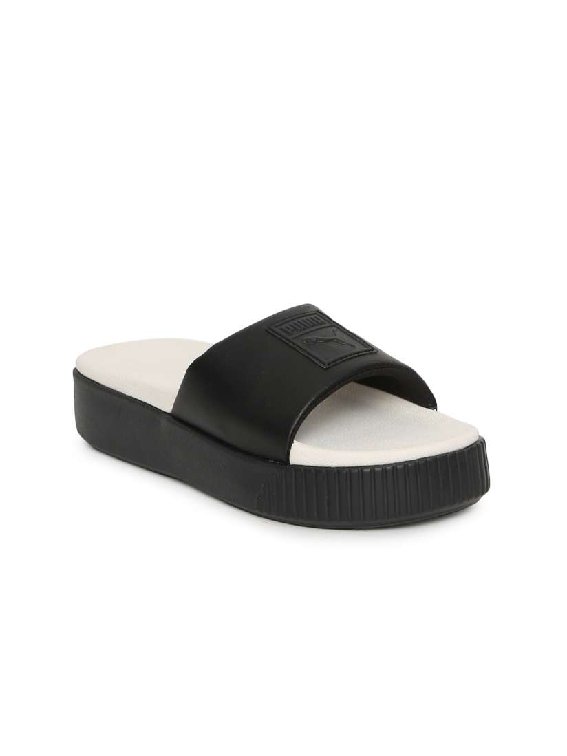 Buy Puma Women Black Platform Slide Wns Sliders Flip Flops for Women 6698881 Myntra