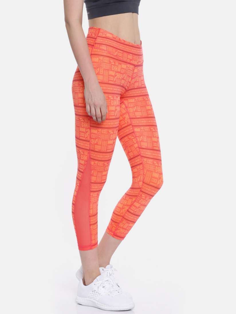Buy Puma Women Pink Orange ALL EYES ON ME 3 4 MESH Printed Tights Tights for Women 6701303 Myntra