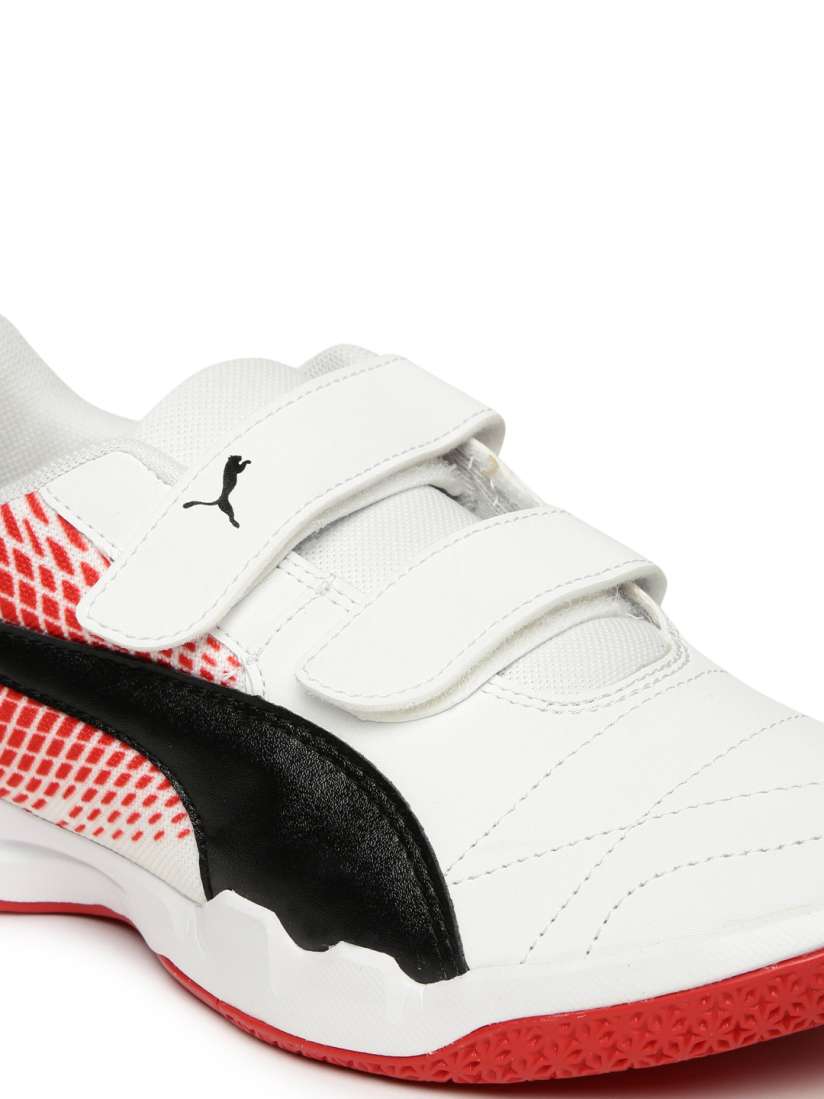 Buy Puma Boys White Red Printed Veloz Indoor NG V Junior Badminton Shoes Sports Shoes for Boys 6703457 Myntra