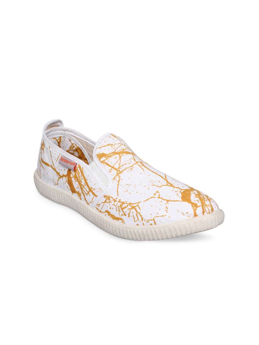 Buy SCENTRA Men Mustard Slip On Sneakers Casual Shoes for Men 6713862 Myntra
