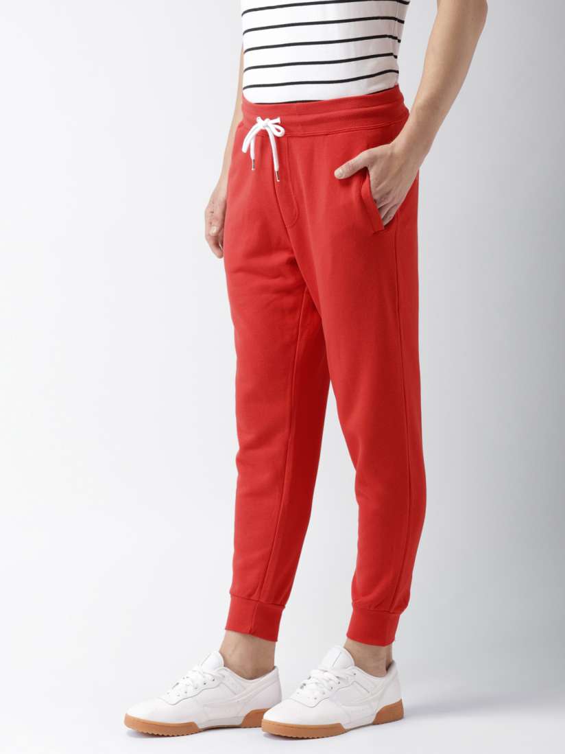 Forever 21 red joggers sales