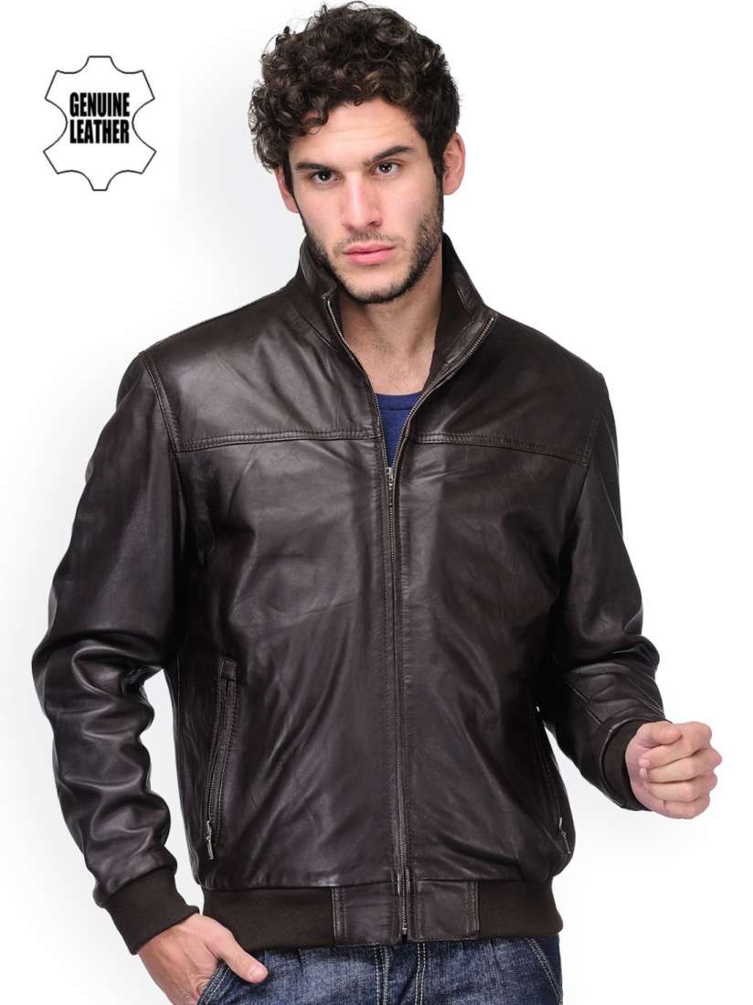 Teakwood leather jackets myntra sales