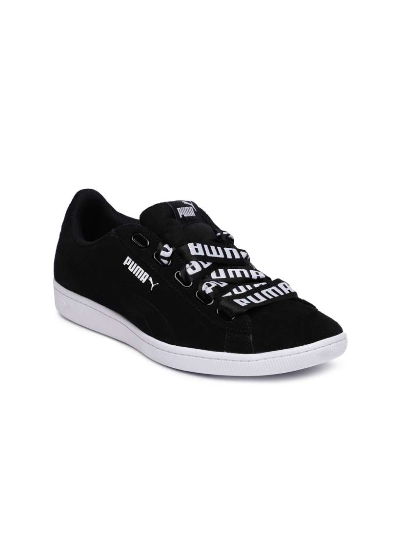 Puma black sneakers myntra new arrivals