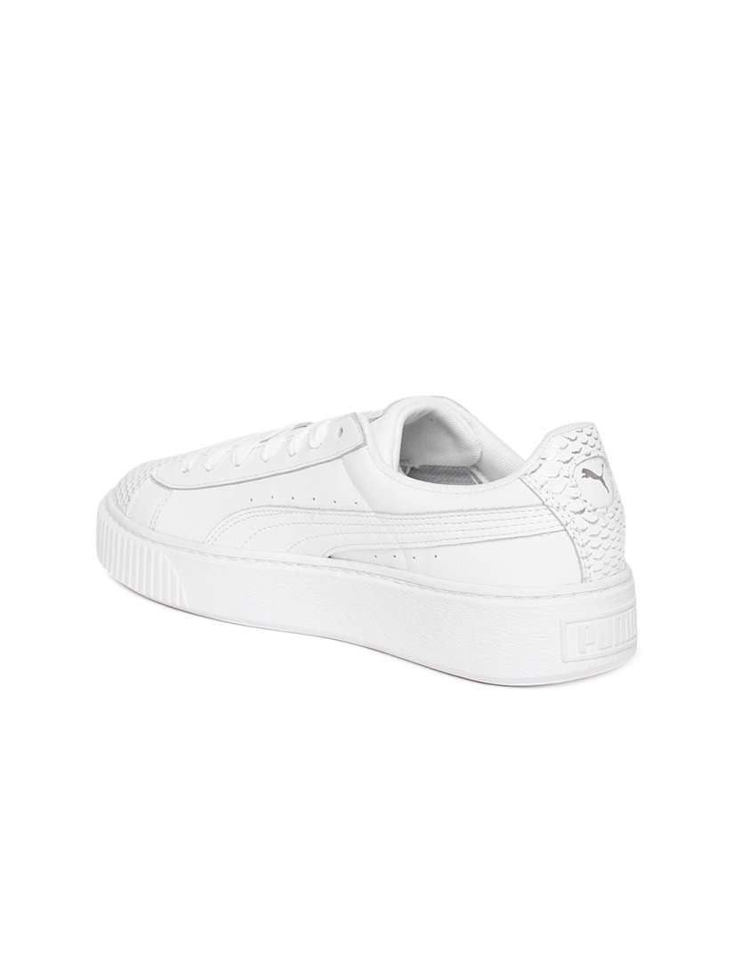 Buy Puma Women White Basket Platform Ocean Sneakers Casual Shoes for Women 6739095 Myntra