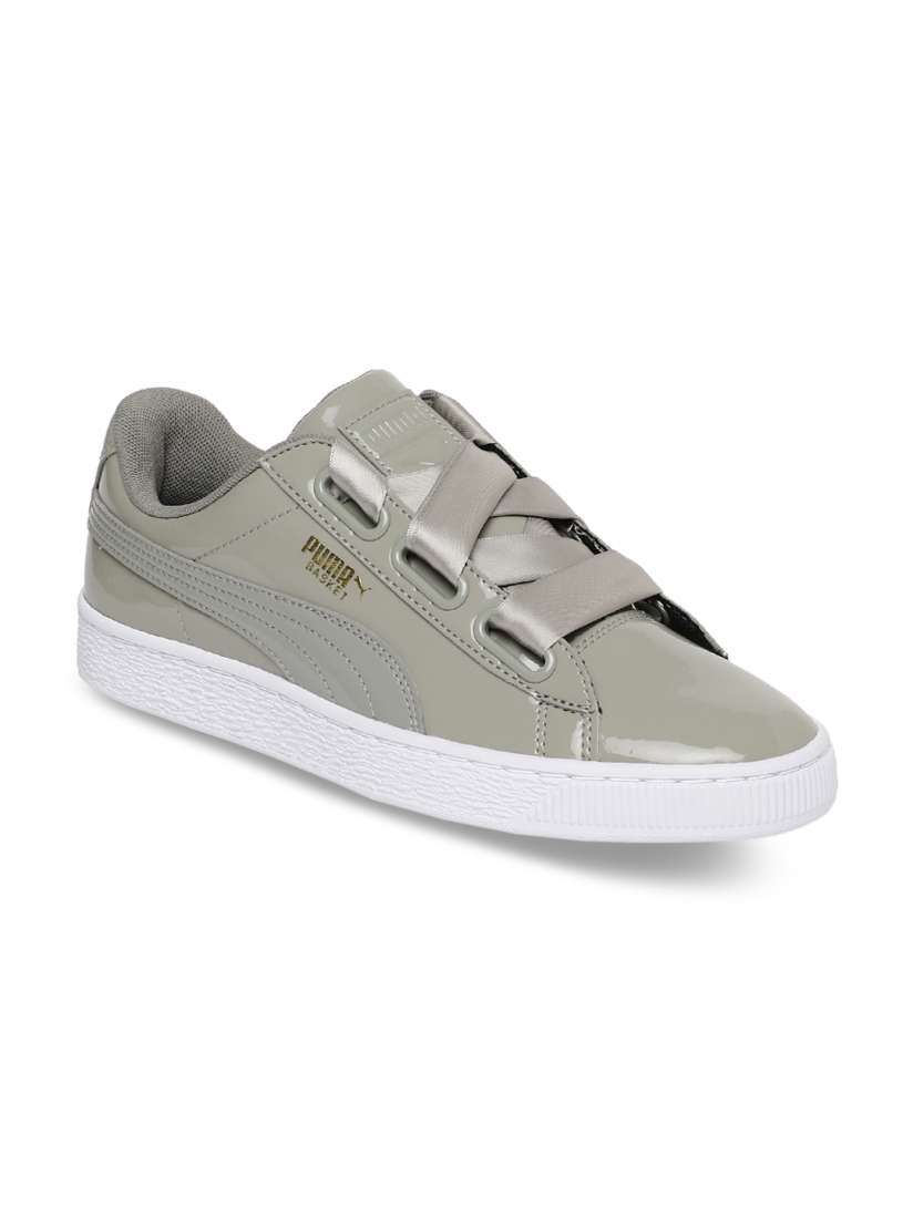 Buy Puma Women Grey Basket Heart Patent Wn S Sneakers Casual Shoes for Women 6739160 Myntra