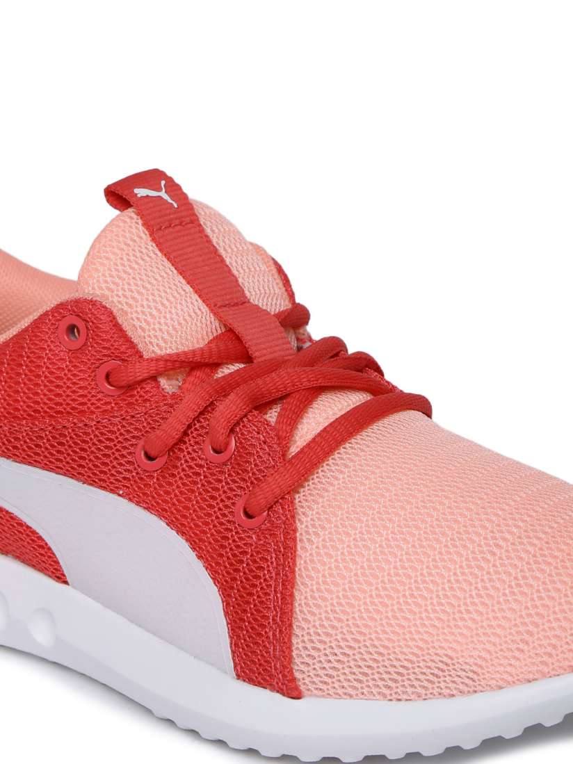 Buy Puma Girls Coral Carson 2 JR Soft Fluo Peach Puma Whi Sneakers Casual Shoes for Girls 6739170 Myntra