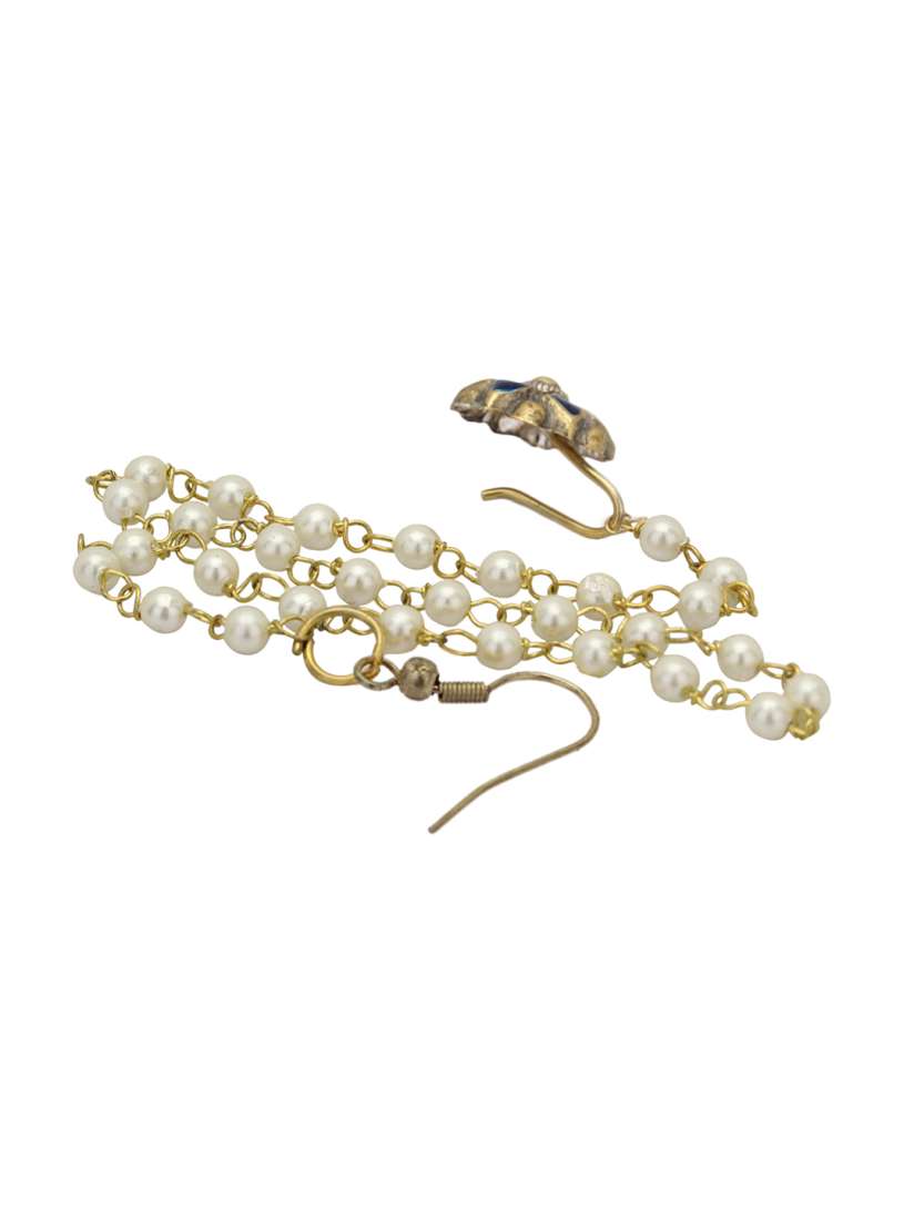 Nose pin with pearl string top