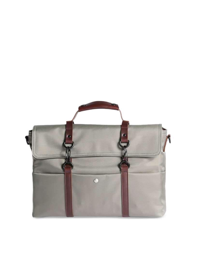 Buy scarters Unisex Grey Brown Solid Laptop Bag Laptop Bag for Unisex 6744400 Myntra