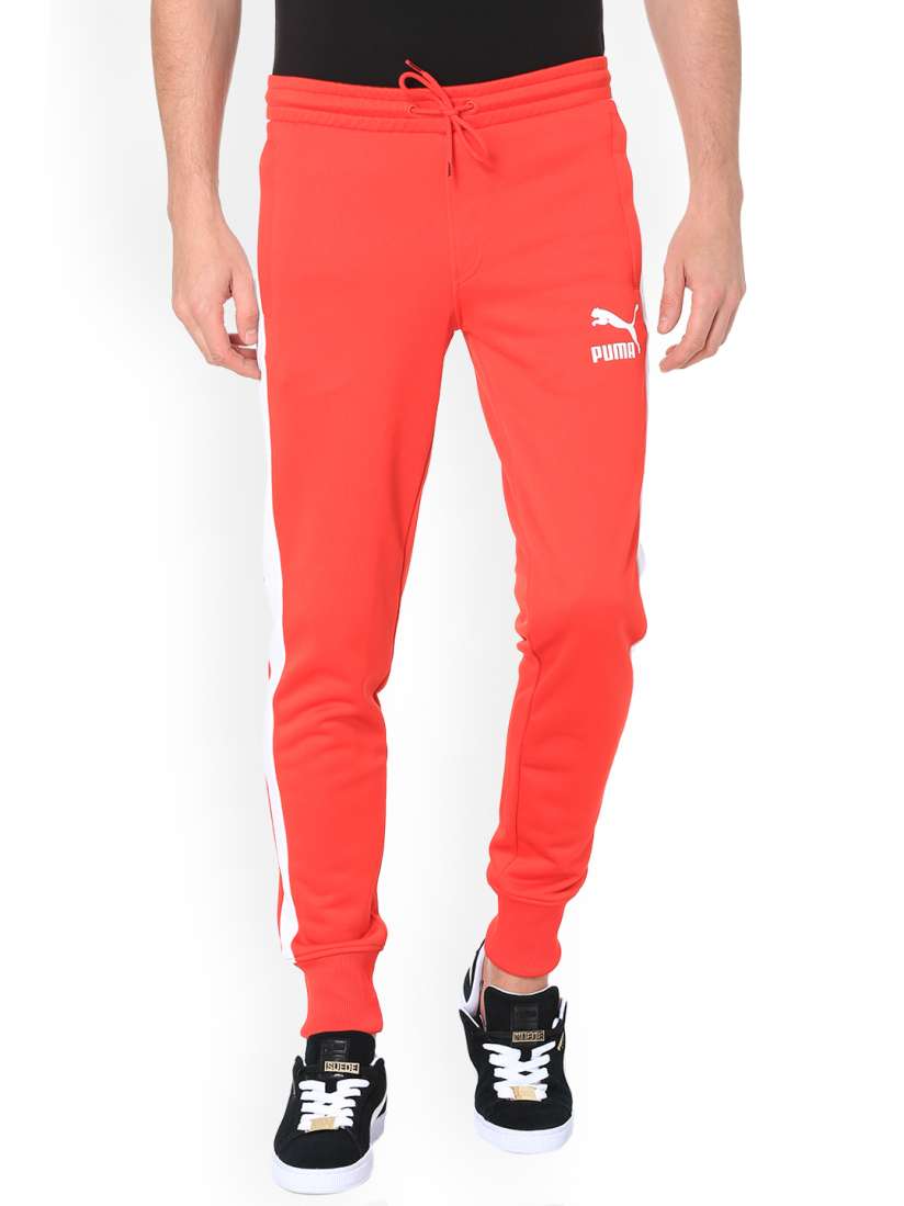 Buy Puma Men Red Archive T7 Joggers Track Pants for Men 6745546 Myntra