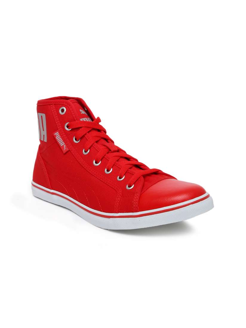 Buy Puma Unisex Red Solid Canvas Streetballer IDP Mid Top Sneakers Casual Shoes for Unisex 6745741 Myntra