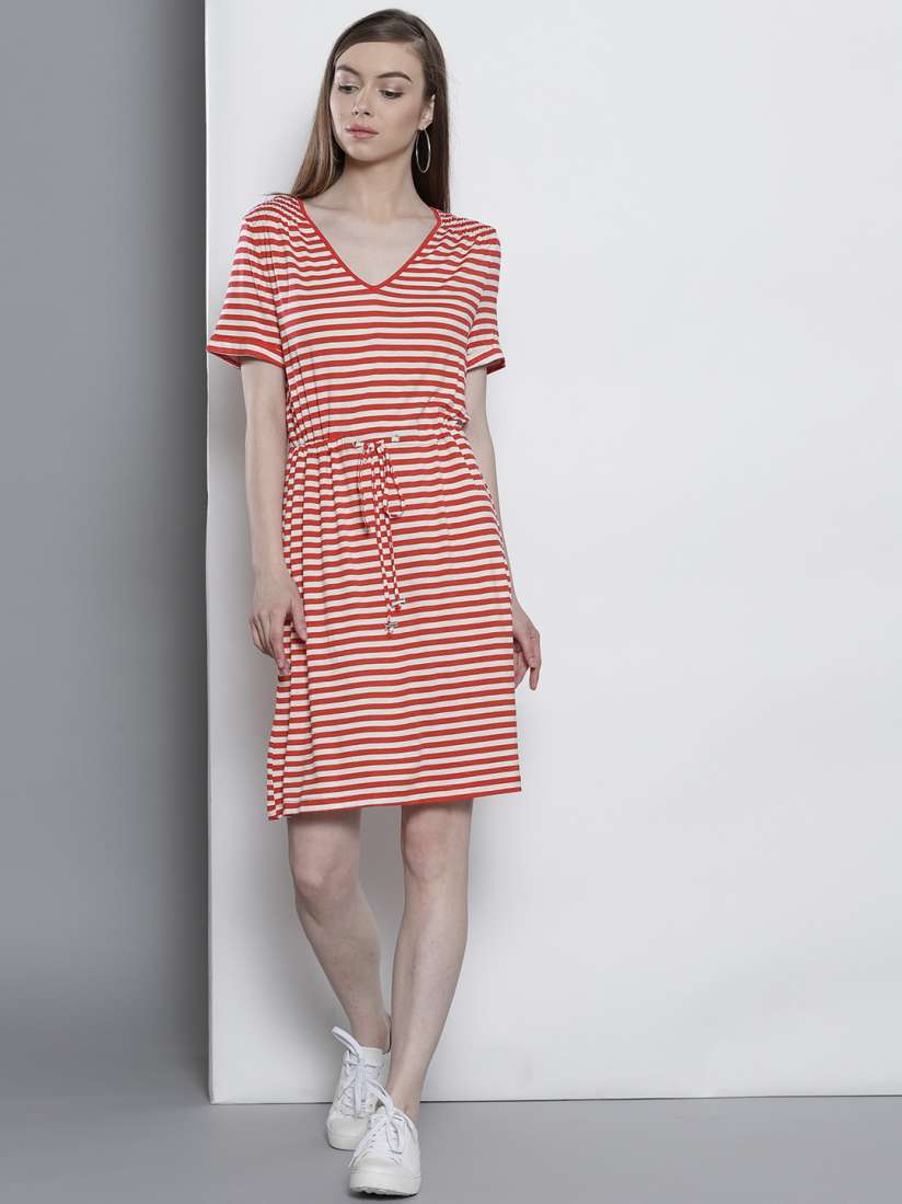 Buy DOROTHY PERKINS Women Red White Striped A line Dress Dresses for Women 6747118 Myntra