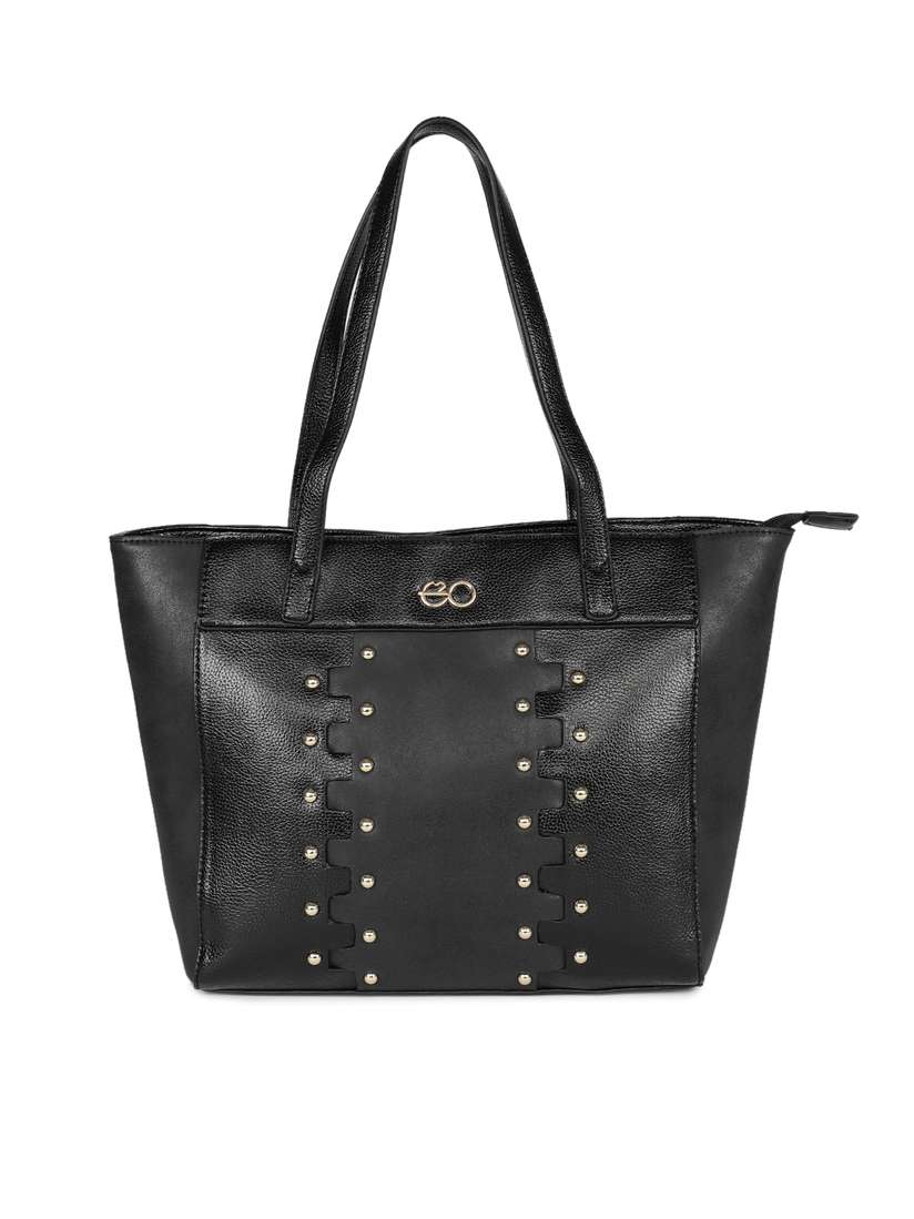 Buy E2O Black Solid Shoulder Bag Handbags for Women 6748192 Myntra