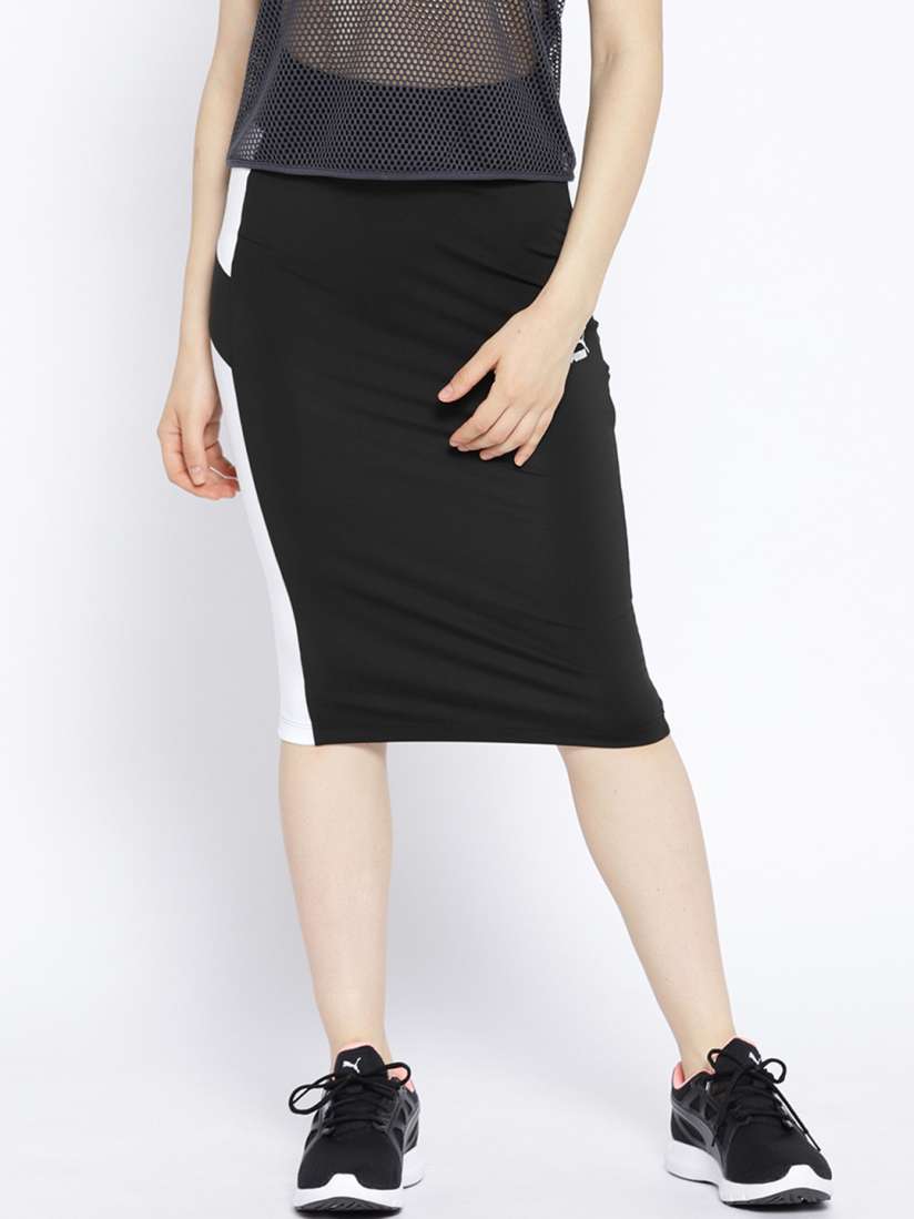 Buy Puma Women Black Solid Pencil Skirt Skirts for Women 6763660 Myntra