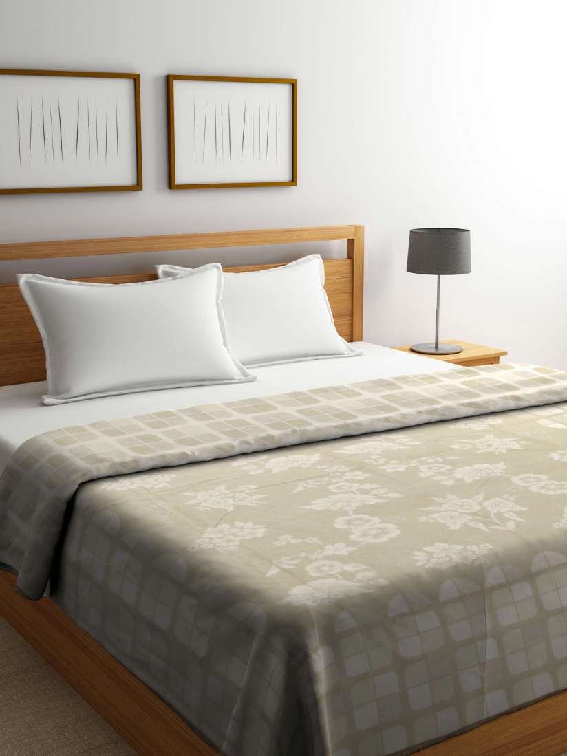 Buy Raymond Home Beige Floral Heavy Winter 500 GSM Double Bed Blanket Blankets Quilts And Dohars for Unisex 6763709 Myntra