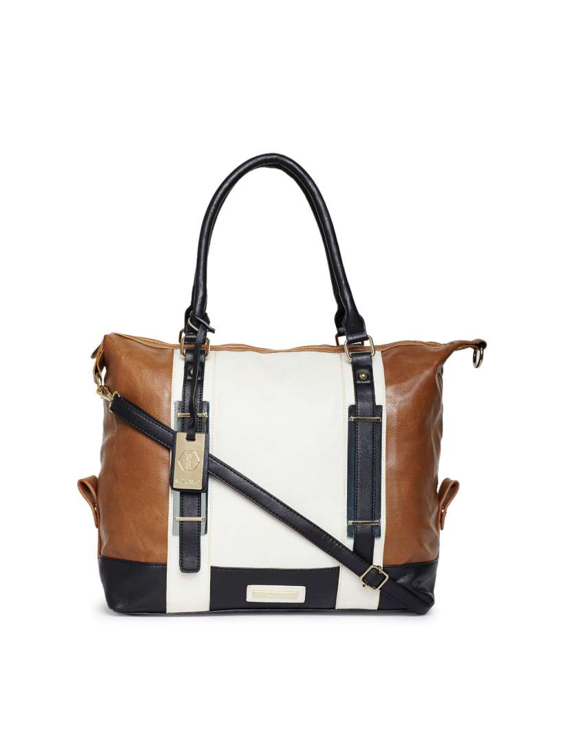 Buy Stella Ricci Tan Off White Solid Shoulder Bag Handbags for Women 6766718 Myntra