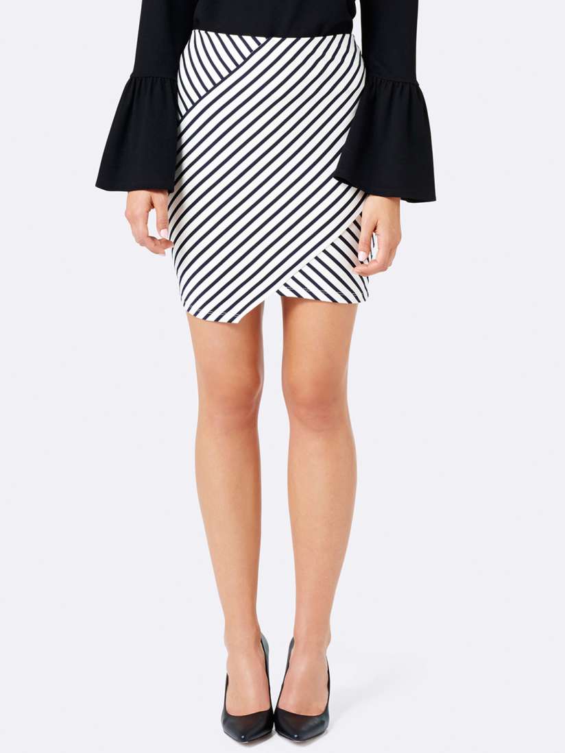 Striped mini pencil skirt new arrivals