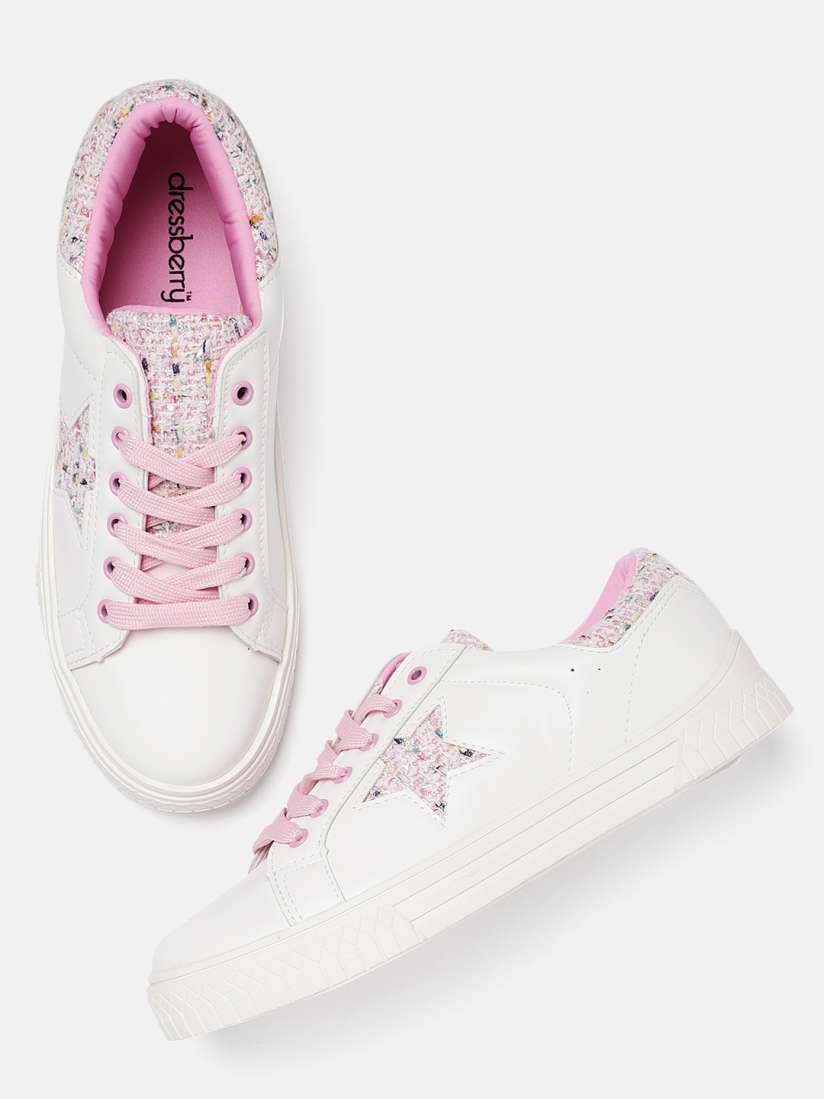 Buy DressBerry Women White Sneakers Casual Shoes for Women 6772713 Myntra