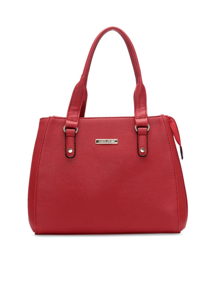 Buy David Jones Red Solid Handheld Bag Handbags for Women 6774881 Myntra