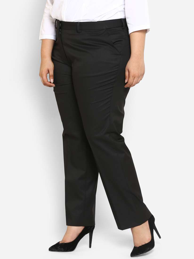 Formal black trousers ladies sale