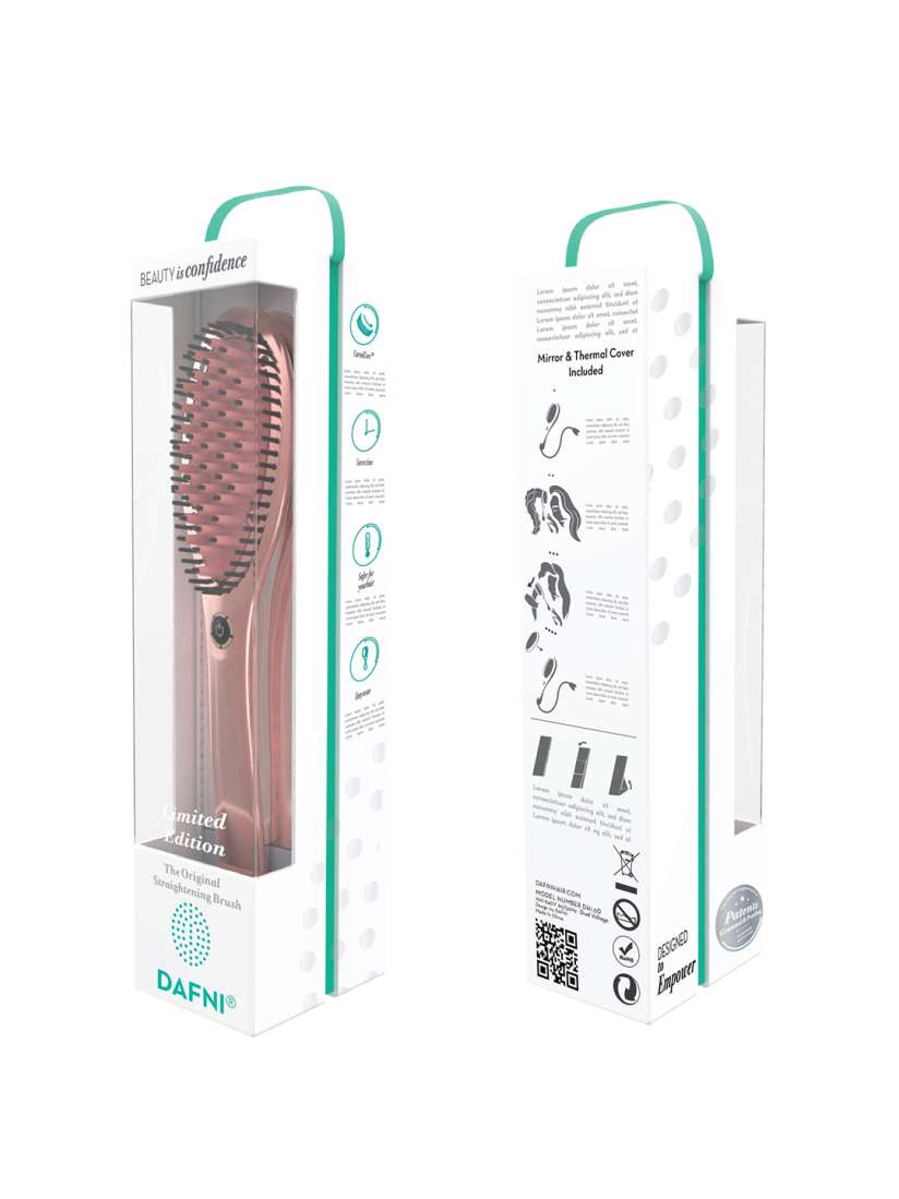 Buy DAFNI Rose Gold Limited Edition Hair Straightening Brush Hair Appliance for Unisex 6790447 Myntra