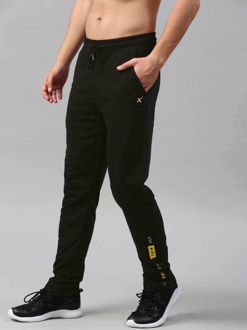 Buy HRX by Hrithik Roshan Men Black Athleisure Cotton Track Pants Track Pants for Men 6791058 Myntra
