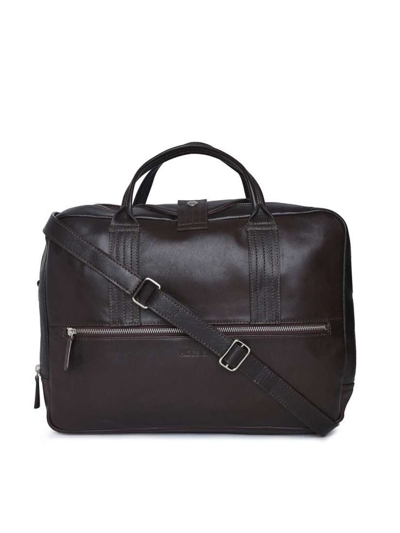 Buy Hidesign Unisex Dark Brown Solid Leather Laptop Bag Laptop Bag for Unisex 6791734 Myntra