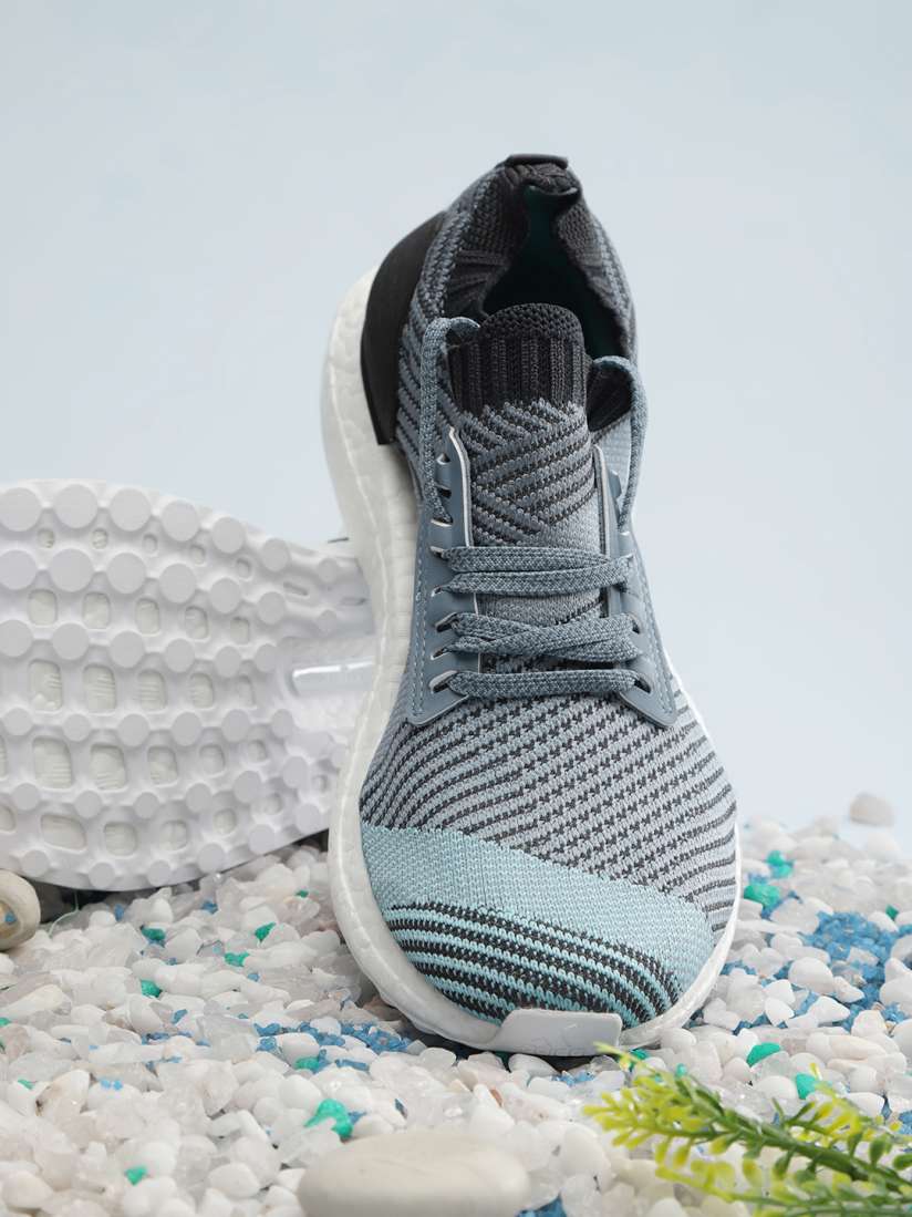 Women's ultraboost x parley running shoes  grey/blue top