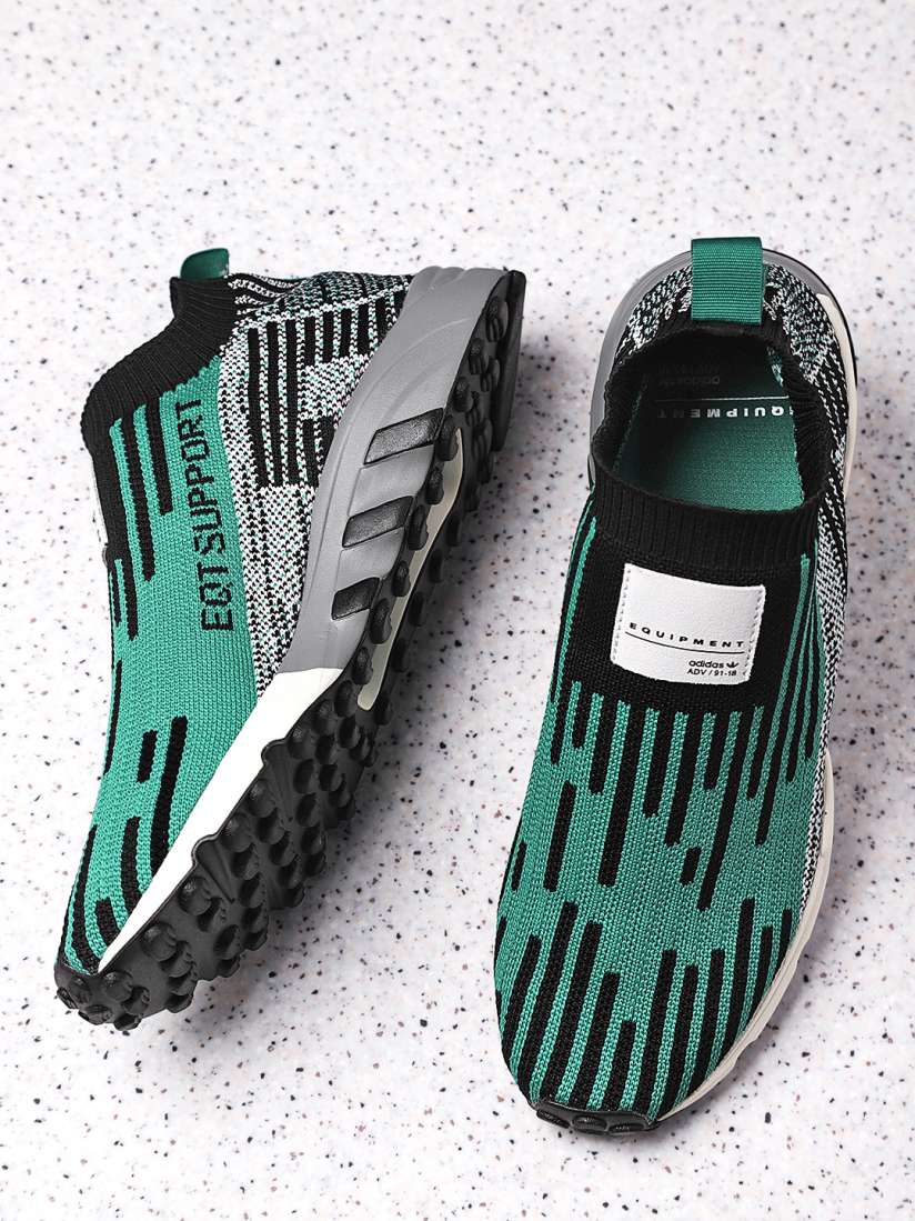 Buy ADIDAS Originals Men Green Black EQT Support SK Primeknit Slip On Sneakers Casual Shoes for Men 6792372 Myntra