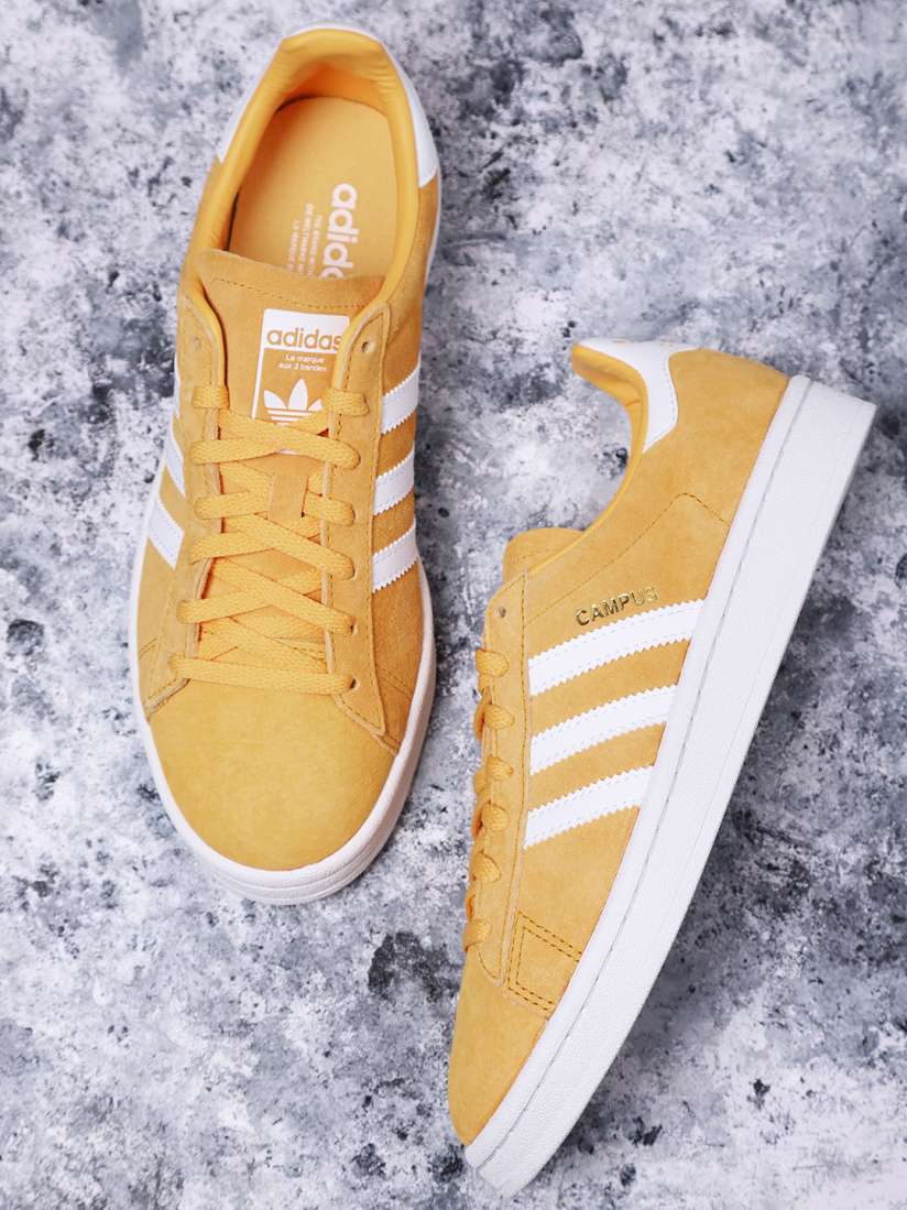 Buy ADIDAS Originals Women Mustard Yellow Campus Suede Sneakers Casual Shoes for Women 6792373 Myntra