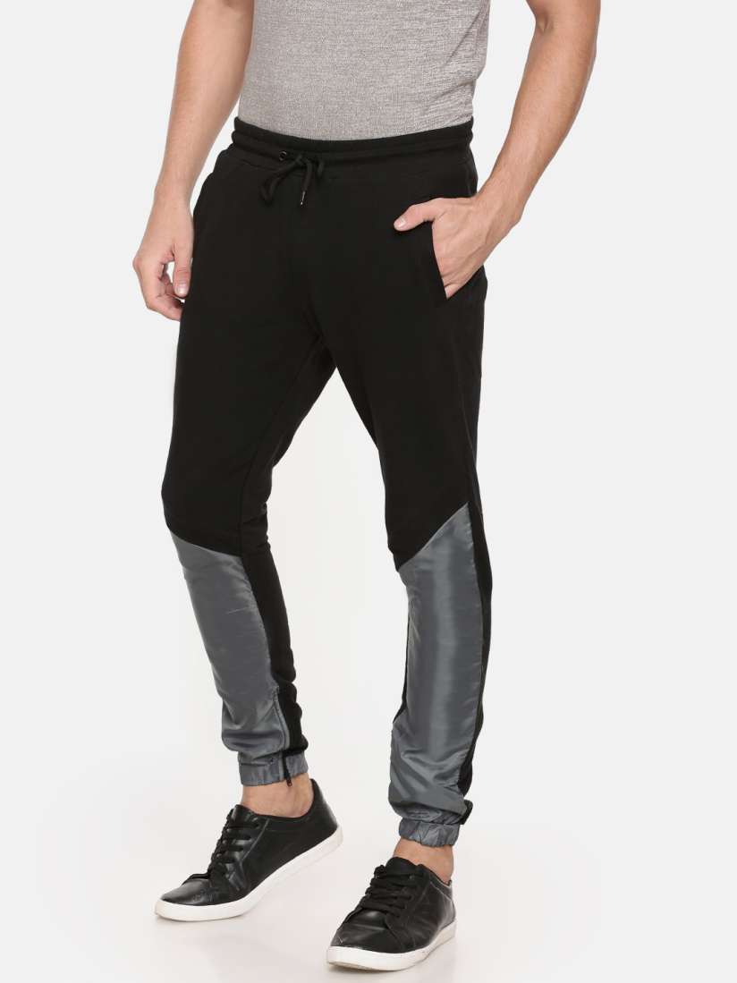Buy Skult by Shahid Men Black Solid Joggers Track Pants for Men 6794746 Myntra