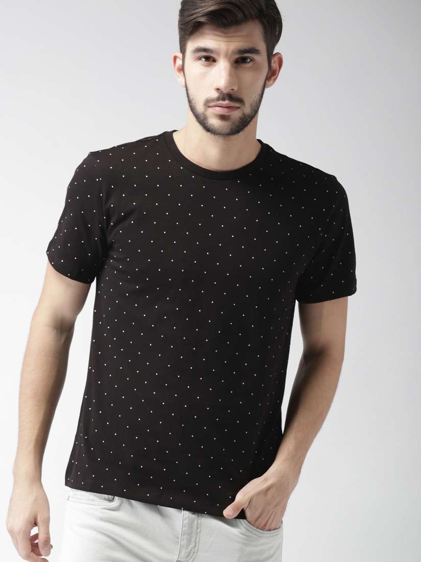 black polka dot t shirt