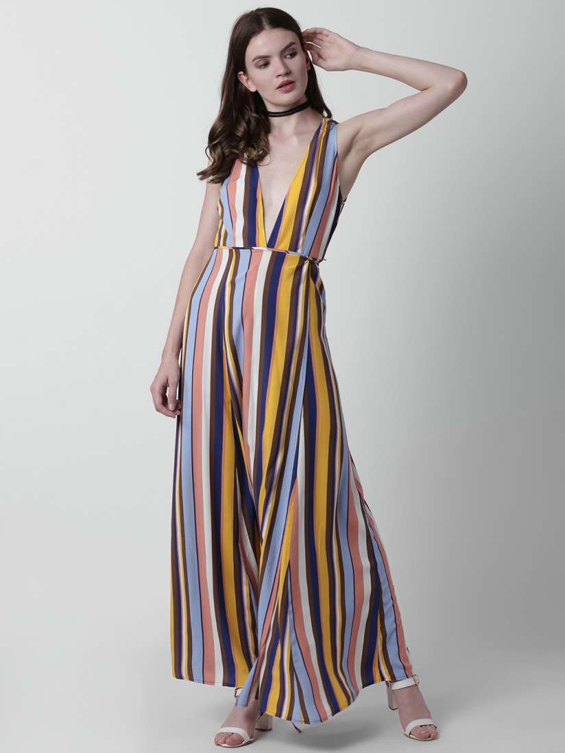 Forever 21 striped wrap dress hotsell