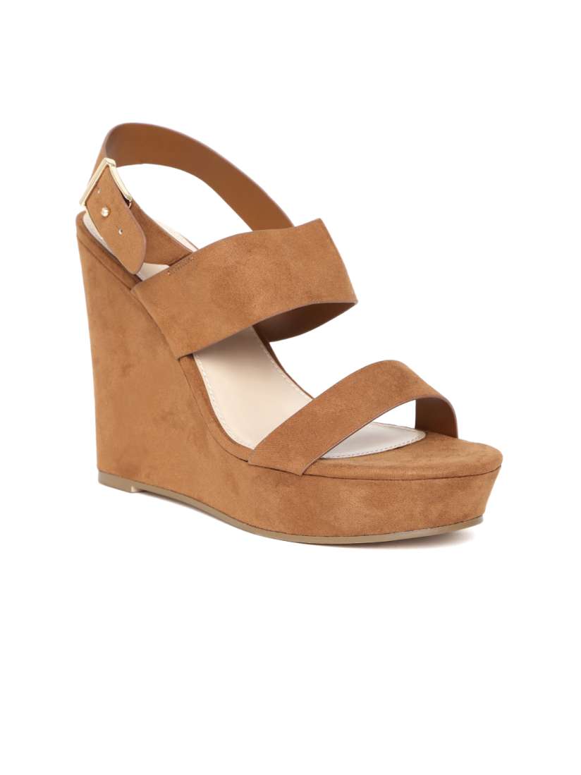 Buy FOREVER 21 Women Brown Solid Wedges Heels for Women 6795604 Myntra