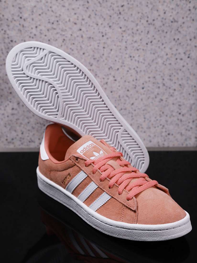 Buy ADIDAS Originals Women Coral Pink Campus Suede Sneakers Casual Shoes for Women 6799044 Myntra