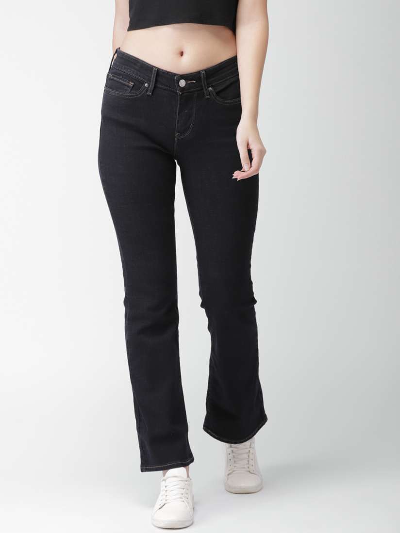 Buy Levis Women Blue Bootcut Mid Rise Clean Look Stretchable Jeans 712 Jeans for Women 6799326 Myntra